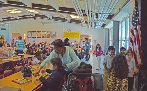 The 700 students at Sam Houston Elementary School adhere to a strict lunch schedule in order to gain a few inches of elbow room inside school's 50-year-old cafeteria. Sam Houston Elementary is one of three Port Arthur Independent School District campuses that will be rebuilt as part of the district’s 2014 $195 million bond.