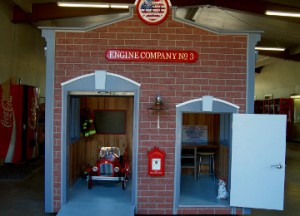 A playhouse constructed by members of Port Arthur Firefighters Local 396 for Court Appointed Special Advocates of Southeast Texas Inc. to be auctioned off this week at Parkdale Mall in Beaumont. CASA is seeking 10 people or businesses to donate $2,500 during the Casas for CASA fundraiser. The goal is to raise enough to have the firefighters build a special playhouse for Aaron Cater. Mary Meaux/The News 