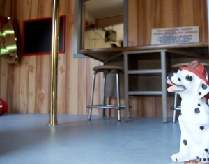 A view inside the playhouse built by Port Arthur firefighters for Casas for CASA fundraiser. Mary Meaux/The News