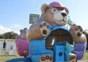 Lowery Carnival Company’s Bear Affair awaits riders. Mary Meaux/The News