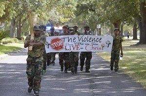 Stop the Violence March in Port Arthur.  Mary Meaux/The News