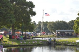 Crowds gather at Doorknobs Park for the Nederland Fourth of July event on Monday. Mary Meaux/The News