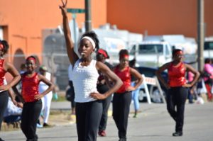 Lincoln Middle School students take part in the annual cavOILcade parade in Port Arthur on Saturday. Mary Meaux/The News