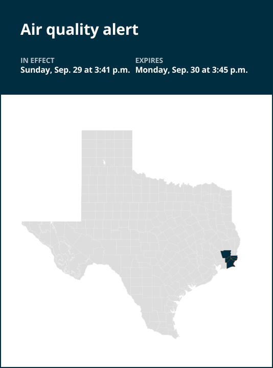 Air quality alert issued for Southeast Texas Monday Port Arthur News